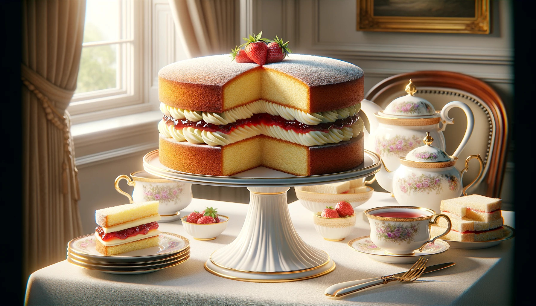 Victoria Sponge Cake: United Kingdom’s Signature Cake