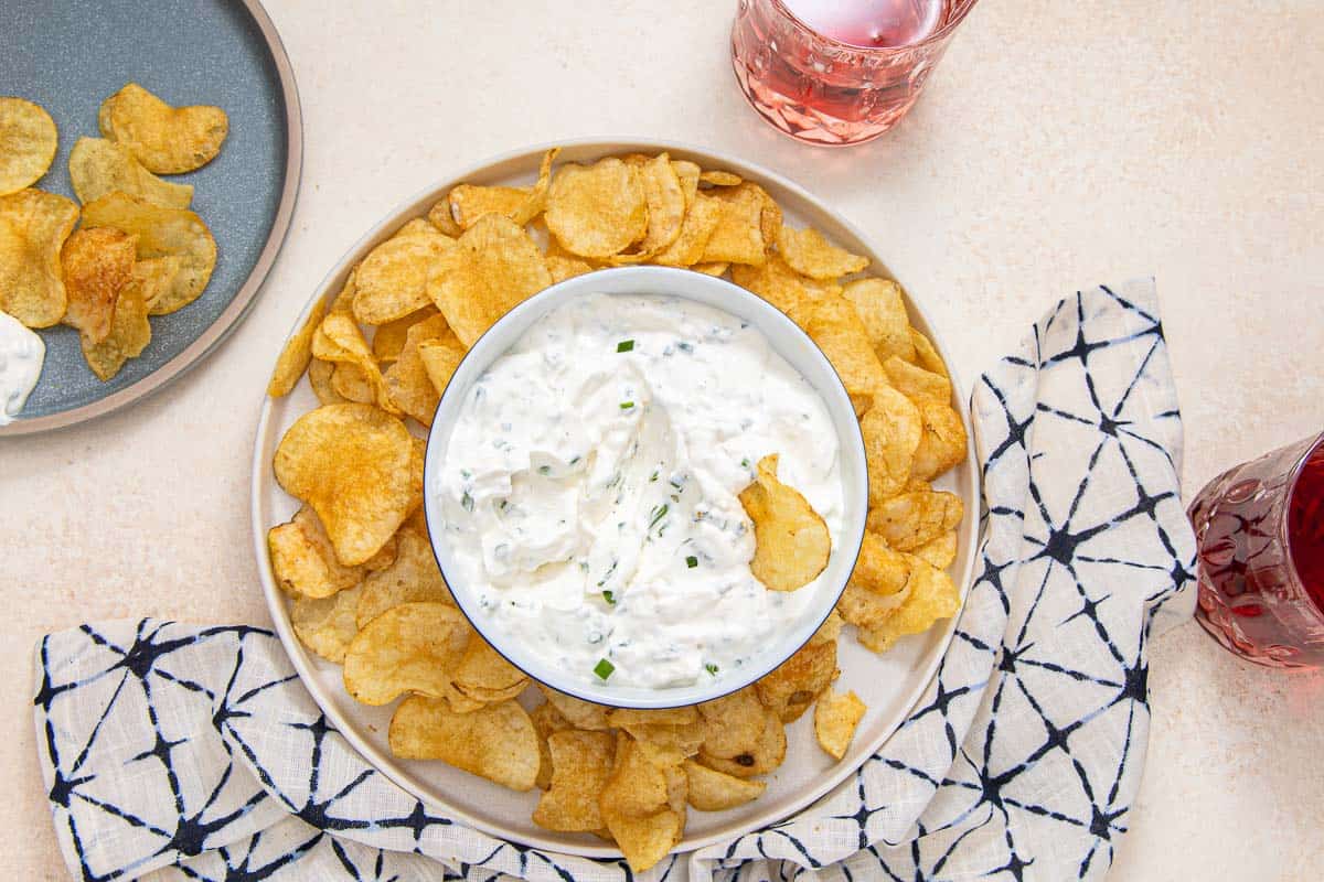 Delicious And Creamy Sour Cream Chive Dip For A Perfect Chip Dip