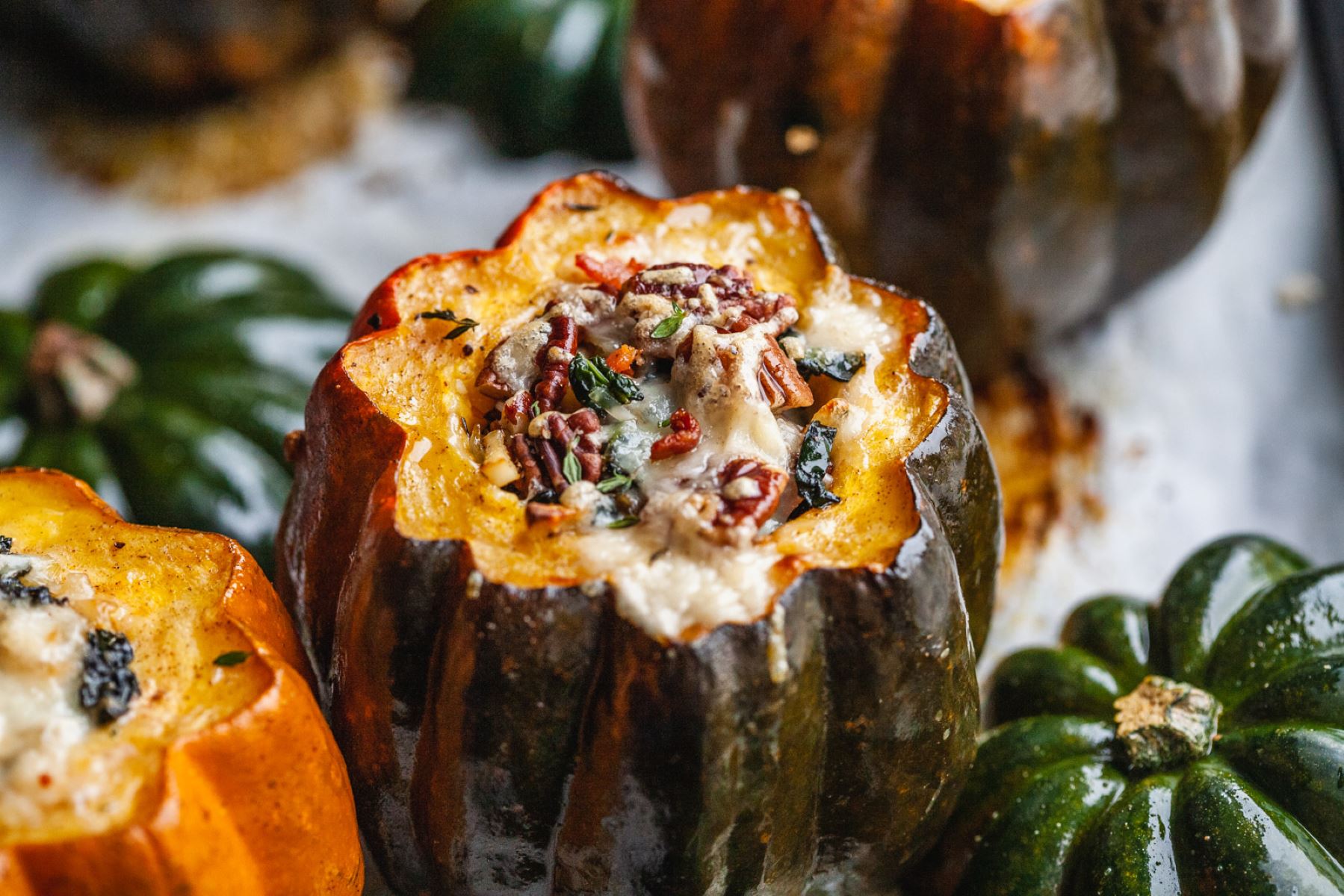 Delicious Bacon-Stuffed Squash For Food Lovers