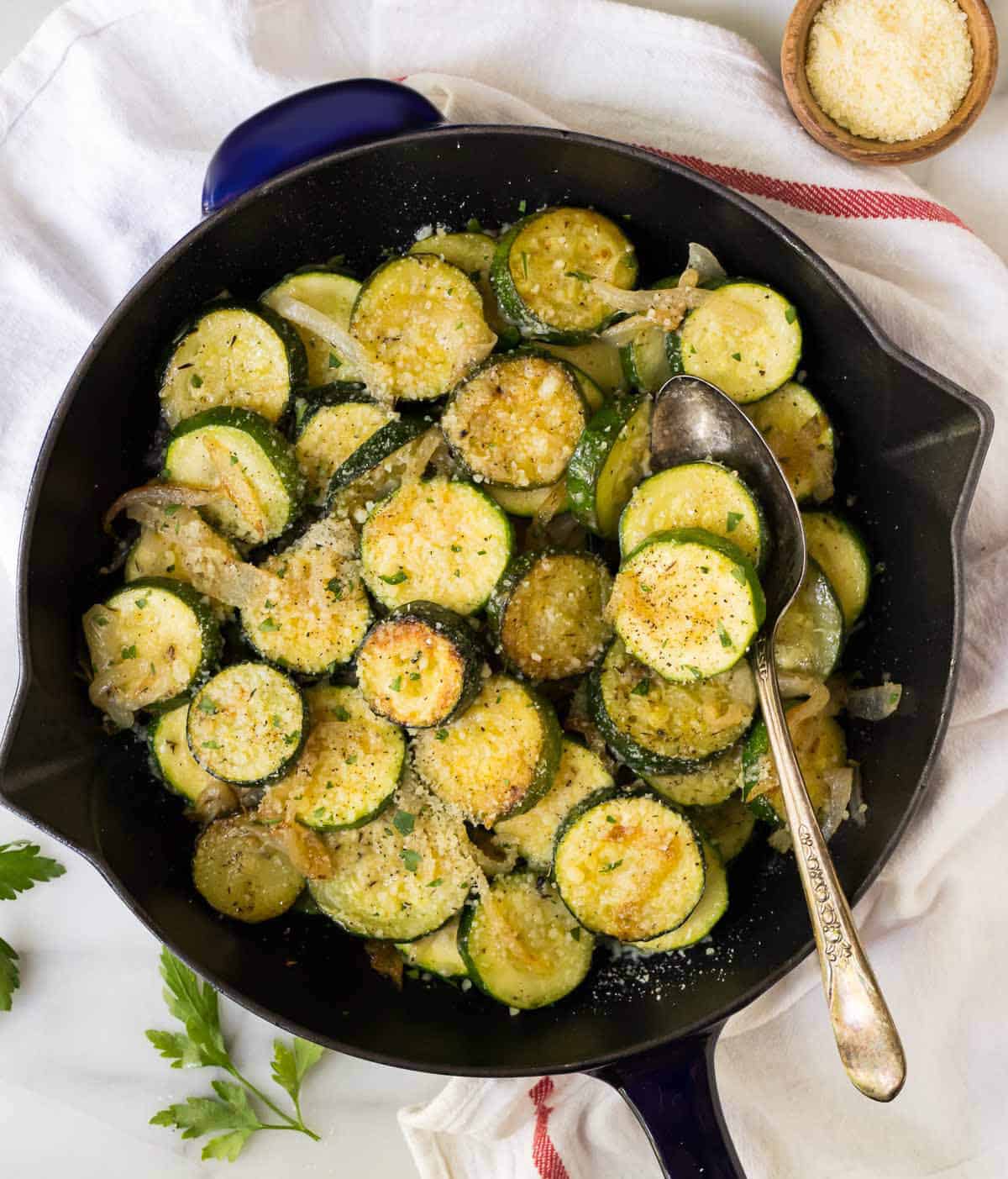Delicious Italian Zucchini Saute With Parmesan - A Flavorful And Easy Dish To Make