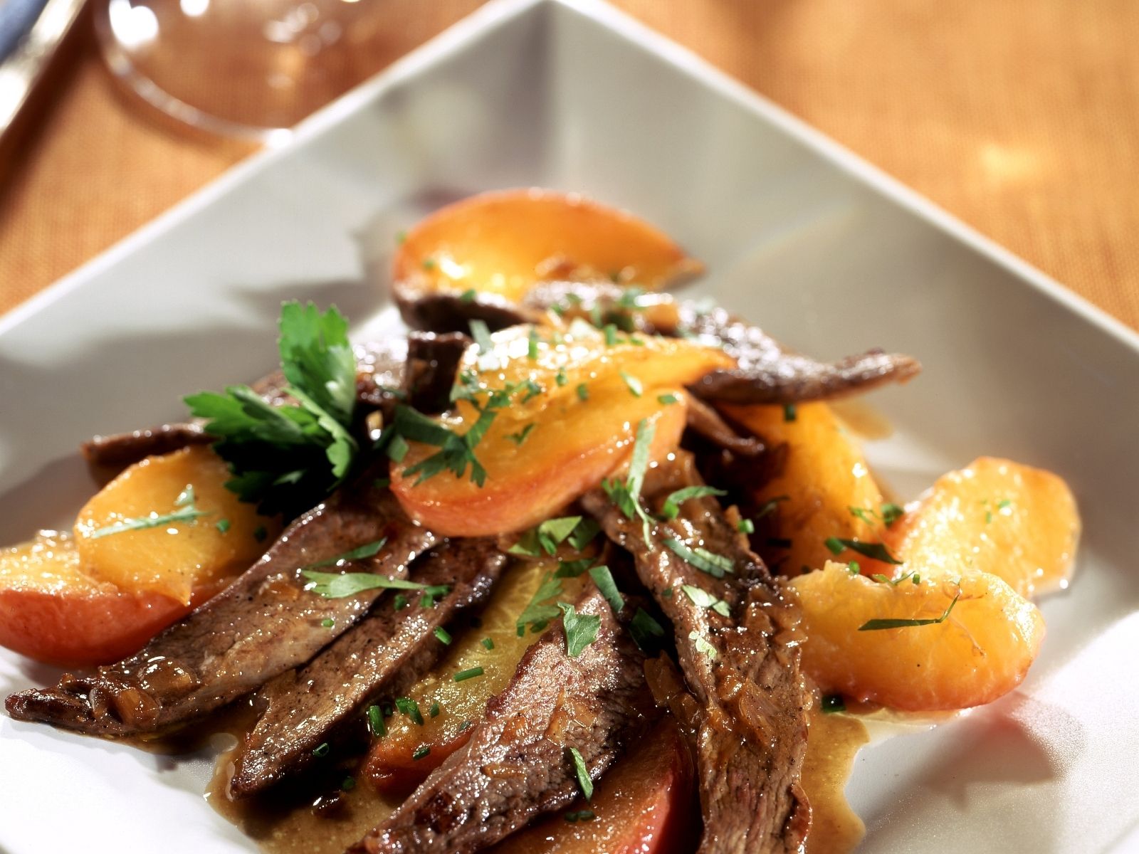 Duck Breast With Fresh Peaches - A French Delight