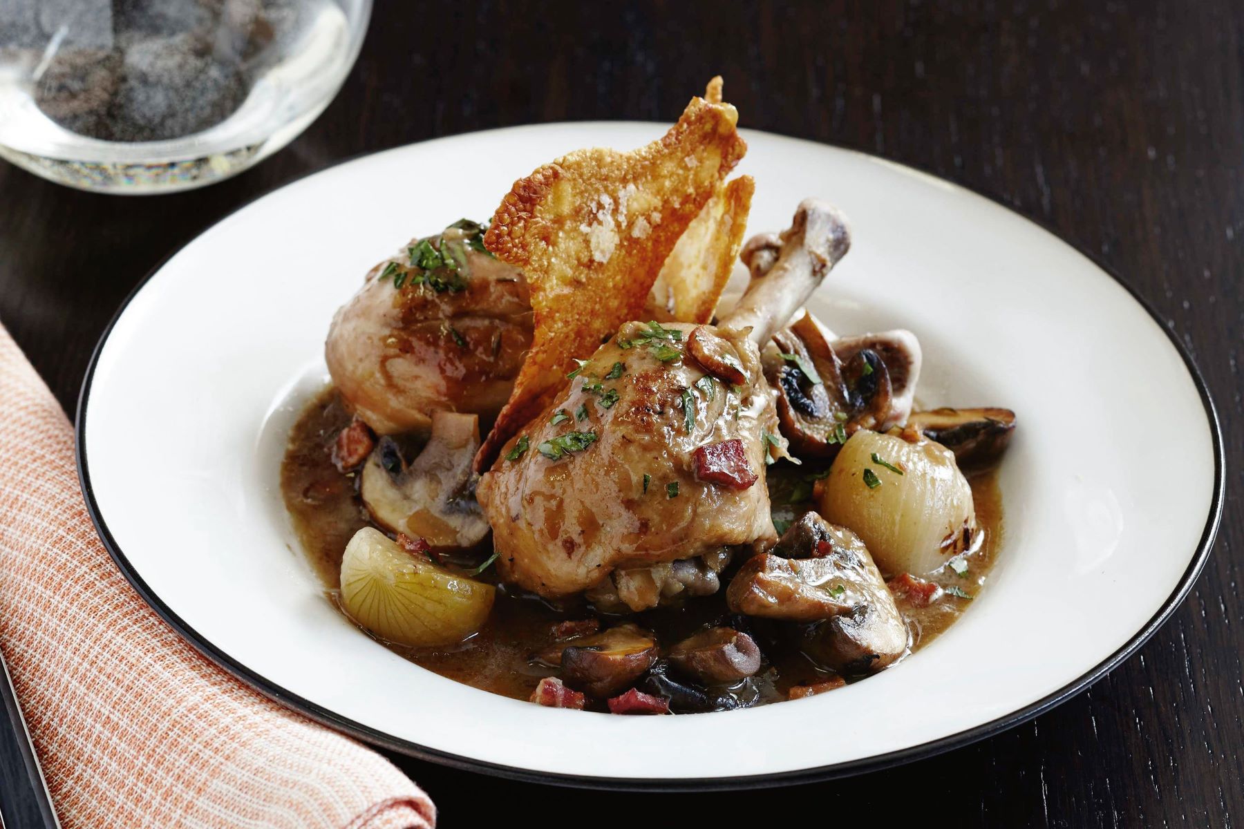 Easy Coq Au Vin Blanc For Slow Cooker