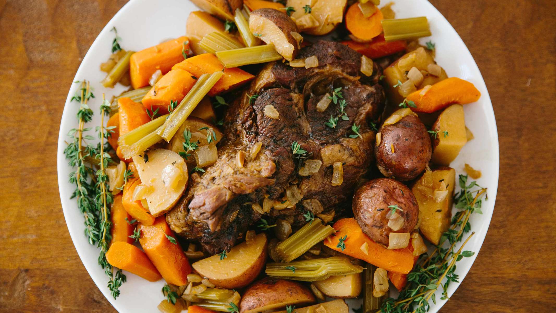 Easy Slow Cooker Pot Roast With Root Vegetables