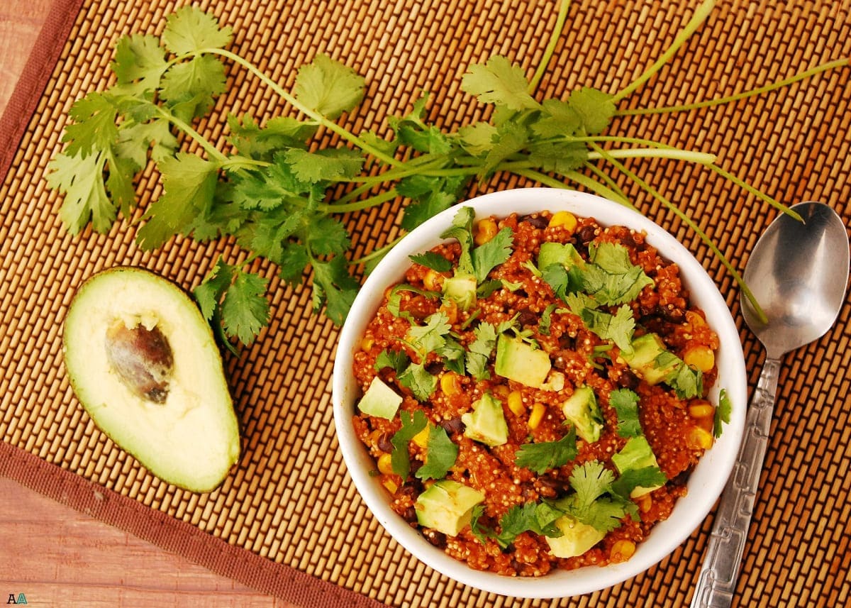 Healthy Quinoa Vegetable Enchiladas