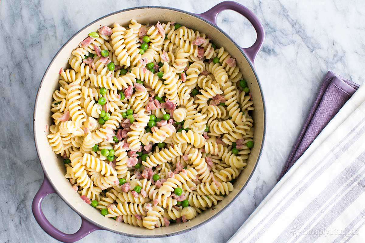 Weekly Menu Plan: Delicious Pasta With Smoked Ham And Peas